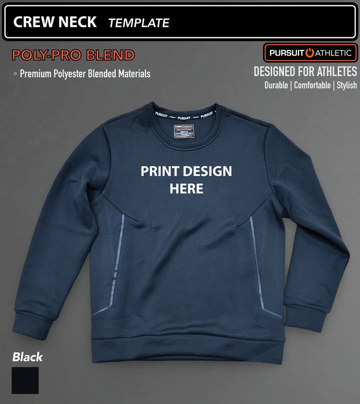 CREW NECK | Poly-Pro Blend | Holdingford Wrestling