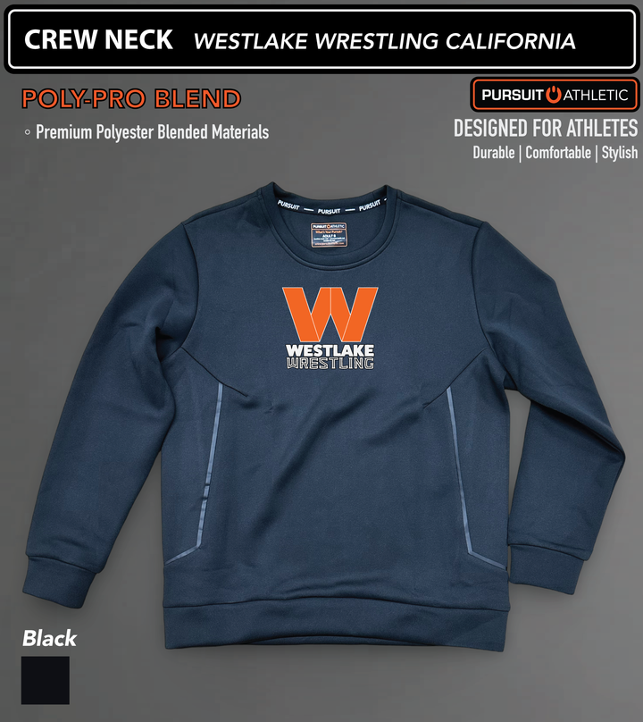 CREW NECK | Poly-Pro | Westlake Wrestling California