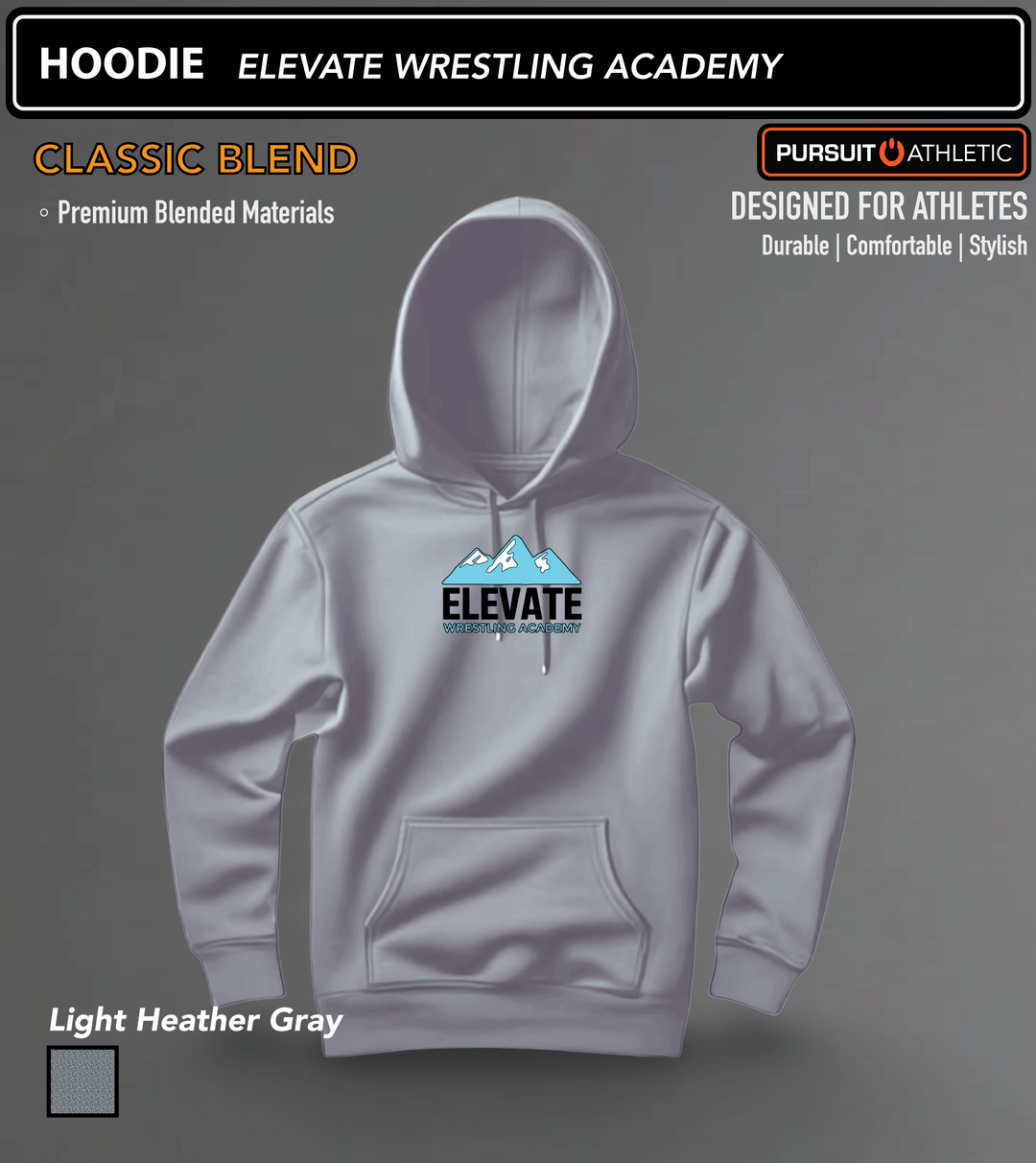 HOODIE | Classic Blend | Elevate Wrestling Academy