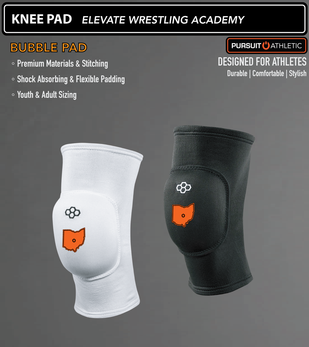 KNEE PAD | Bubble | Pursuit Wrestling Ohio