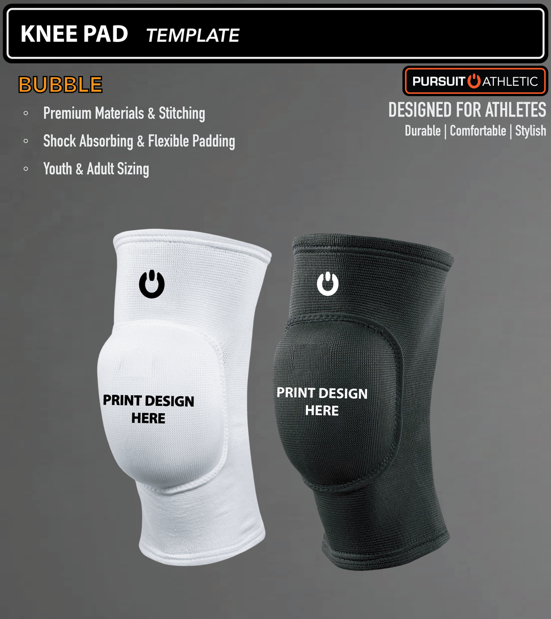 KNEE PAD | Bubble | Holdingford Wrestling