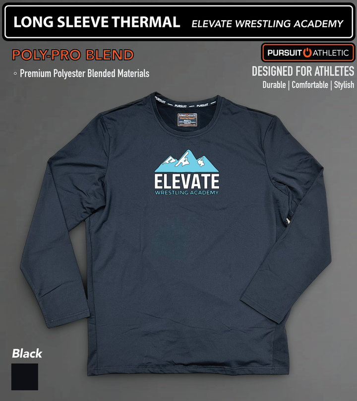 LONG SLEEVE THERMAL | Poly-Pro | Elevate Wrestling Academy