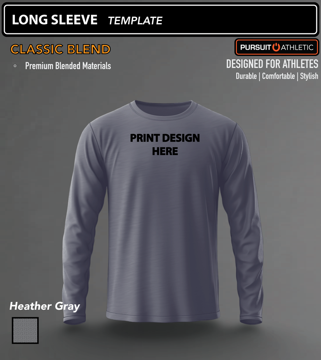 LONG SLEEVE | Classic Blend | Holdingford Wrestling