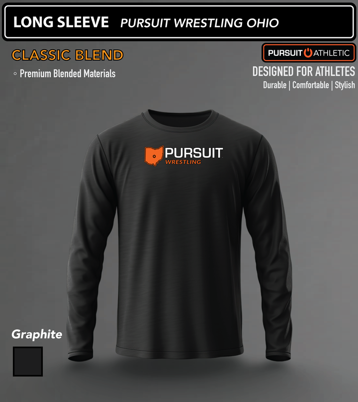 LONG SLEEVE | Classic Blend | Pursuit Wrestling Ohio