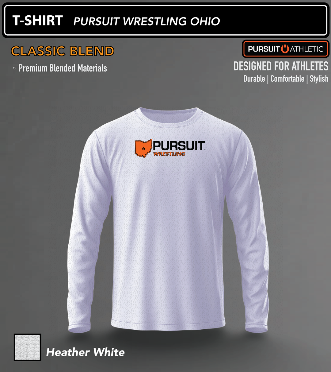 LONG SLEEVE | Classic Blend | Pursuit Wrestling Ohio