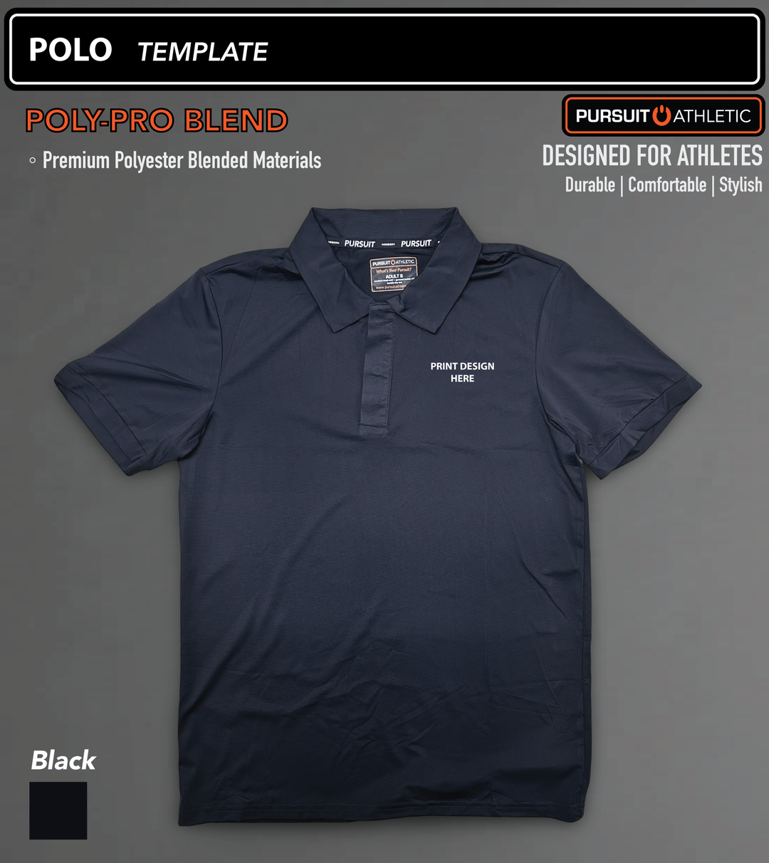 POLO | Poly-Pro Blend | Holdingford Wrestling