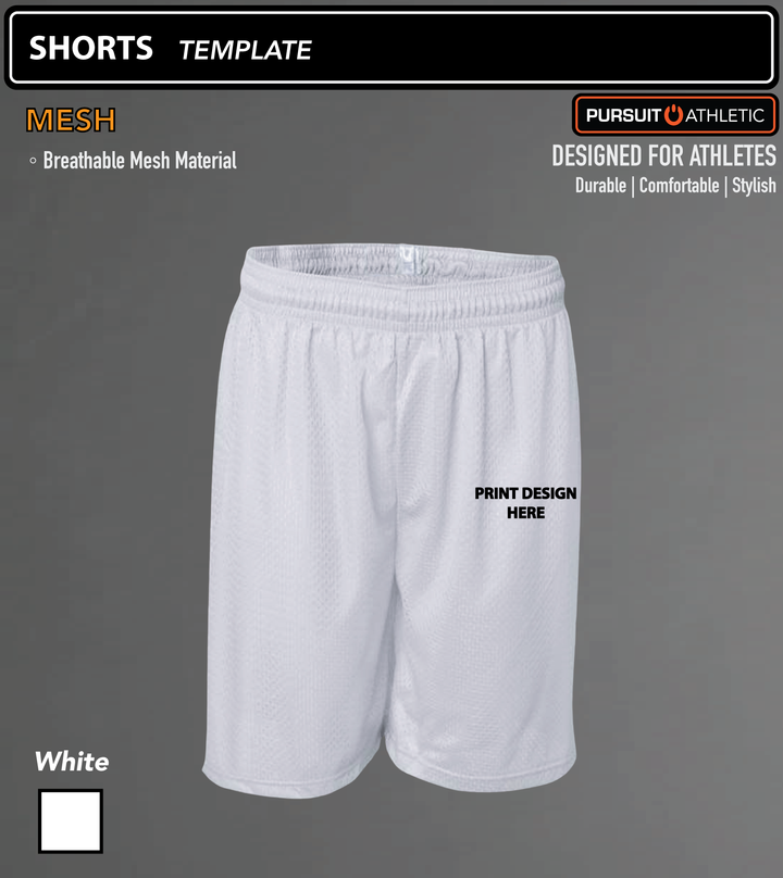 SHORTS 8" | Mesh | Template Holdingford Wrestling