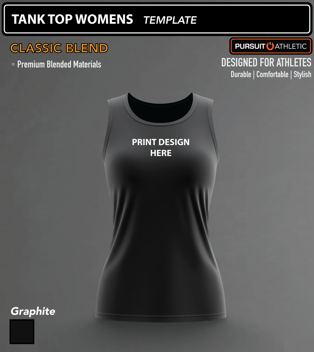 TANK TOP WOMENS | Classic Blend | Holdingford Wrestling